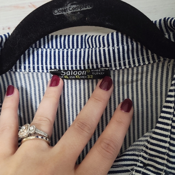 Saloon XL Embroidered Stripped Button-down - Picture 2 of 4